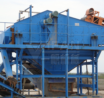 直線振動篩工作現(xiàn)場